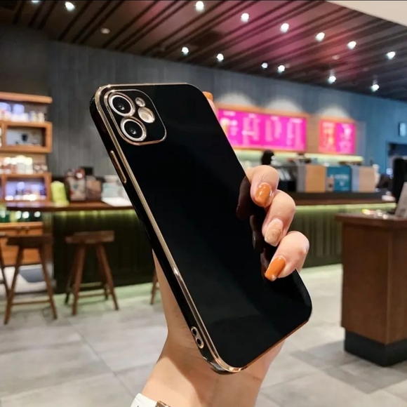 Minimalist Electroplated Case For iPhone 14 Pro Max - BLACK-SALE - Picture 2 of 7